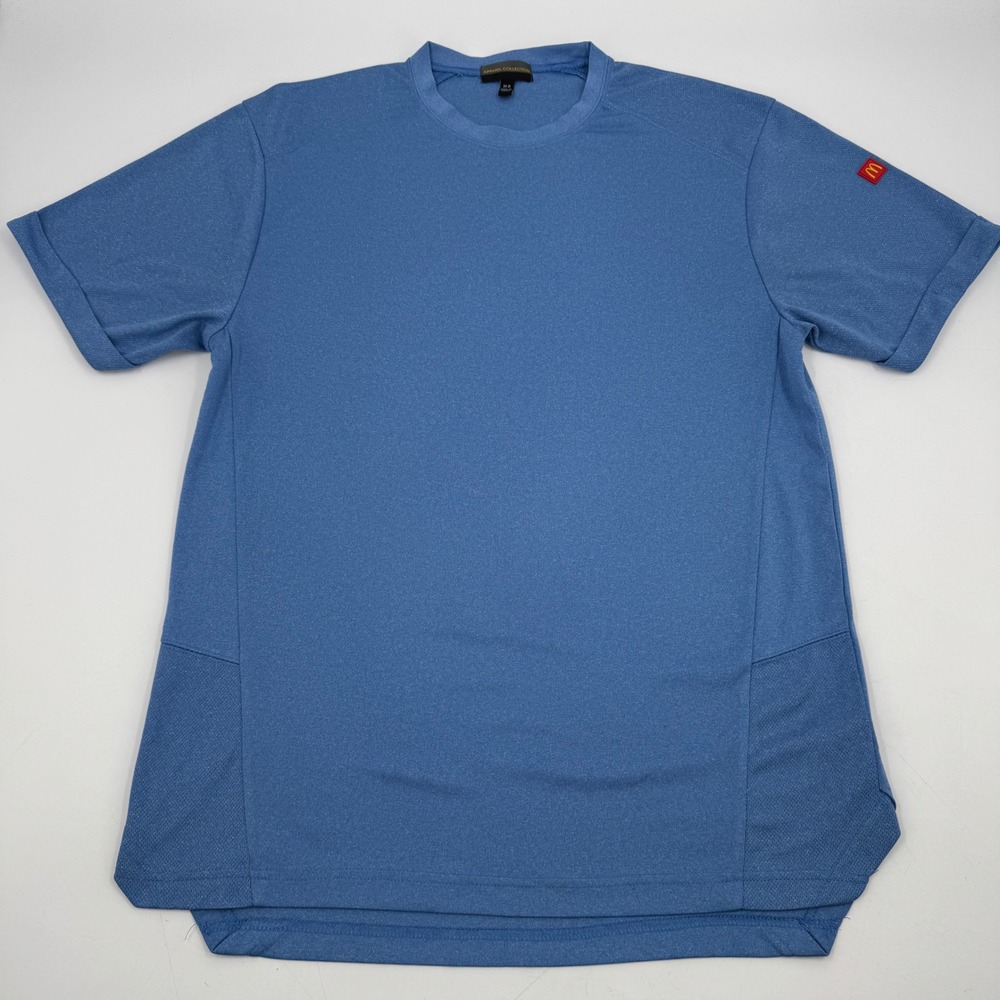 McDonalds Apparel Collection Staff Uniform Crew T-Shirt Blue Men'sβ Size M-R